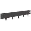 vidaXL Margine pentru gazon 30 pcs 100 x 20 cm Oțel Negru