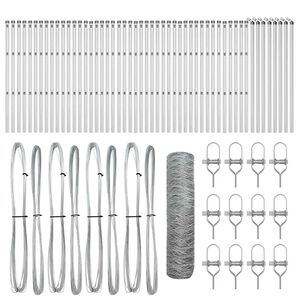 vidaXL St&acirc;lp de gard. Argintiu