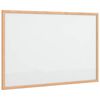 vidaXL Tablă albă magnetică cu ramă din lemn masiv de pin 60x40 cm