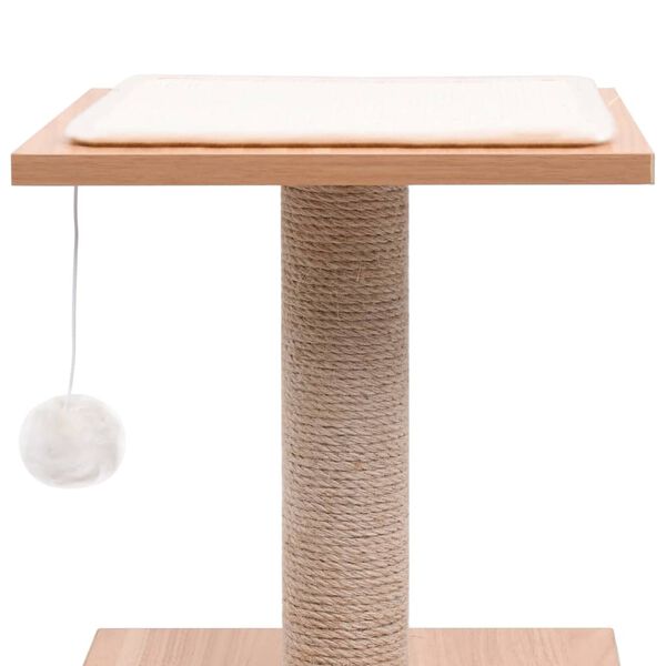 vidaXL Ansamblu pentru pisici, covoraș din funie de sisal, 62 cm