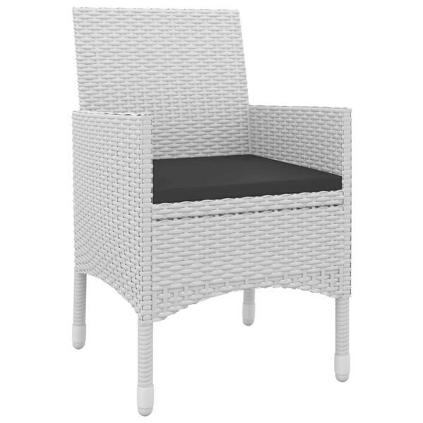 vidaXL Set mobilier de grădină cu perne, 9 piese, poliratan și sticlă