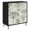 vidaXL Bufet GOTHA Stejar Negru 69 x 33 x 76 cm Lemn prelucrat