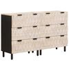 vidaXL Bufet 2 pcs Finisaj Alb Spălat 60 x 33 x 75 cm