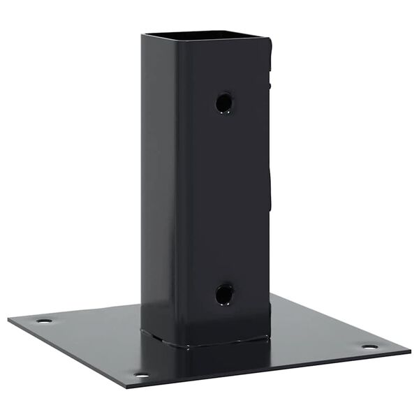 vidaXL Baze st&acirc;lp pătrate 12 buc Antracit Oțel acoperit cu pulbere