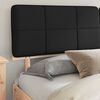 vidaXL Cadru de pat cu tăblie tapițată cu headboard Negru 200 x 200 cm