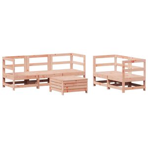 vidaXL Set canapele grădină, 6 piese, lemn masiv brad douglas