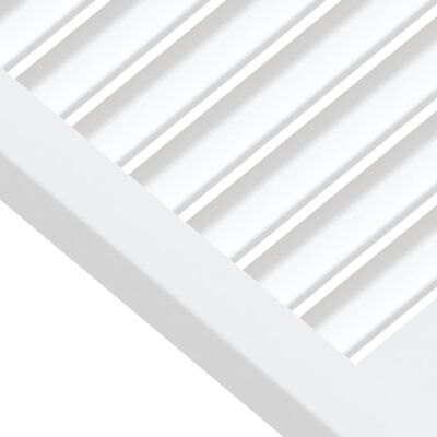 vidaXL Uși dulap design lambriu 4 buc. alb 61,5x59,4 cm lemn masiv pin
