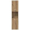vidaXL Set mobilier de baie, 4 piese, stejar artizanal, lemn prelucrat