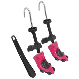 vidaXL &Icirc;ntinzătoare de pantofi cu corn, roz, EU 34-40, plastic
