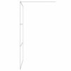 vidaXL Paravan duș walk-in argintiu 115x195 cm sticlă ESG transparentă