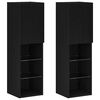 vidaXL Cabinet TV 2 pcs Negru 30,5 x 30 x 102 cm Lemn compozit