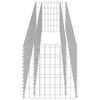 vidaXL Strat &icirc;nălțat gabion, 360 x 50 x 50 cm, oțel galvanizat