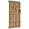 vidaXL Poartă de grădină 85x200 cm, oțel corten, design bambus