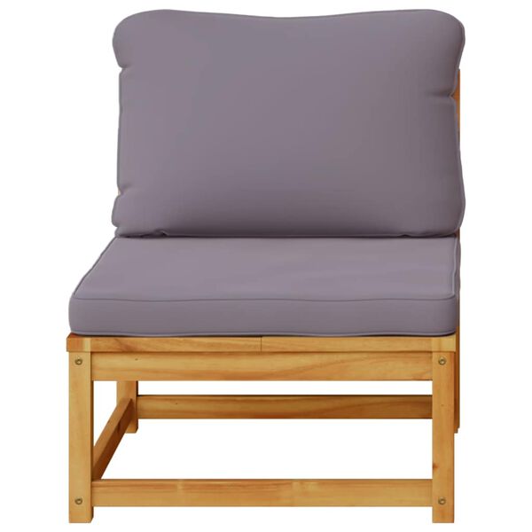 vidaXL Canapea de grădină cu perne, lemn masiv de acacia