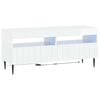 vidaXL Cabinet TV cu LED Alb foarte lucios Lemn prelucrat