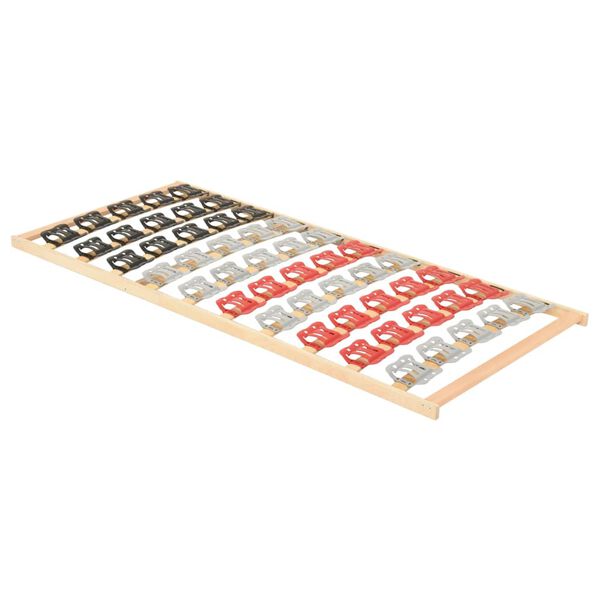 vidaXL Cadru de pat cu 12 șipci și suporturi, 80x200 cm