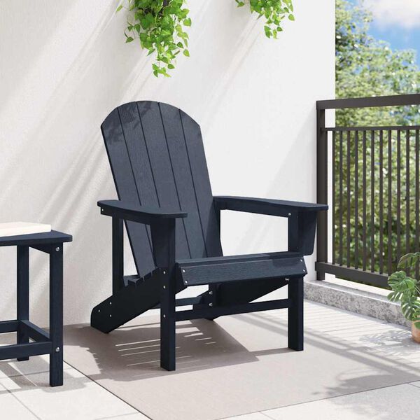 vidaXL Scaun Adirondack Albastru marin 82 x 74 x 92 cm HDPE