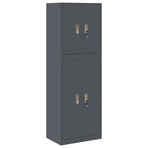 vidaXL Dulap de depozitare 2 buc. Antracit 60 x 40 x 175 cm Oțel