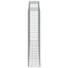 vidaXL Coșuri gabion arcuite, 3 buc, 300x50x220/240cm, fier galvanizat