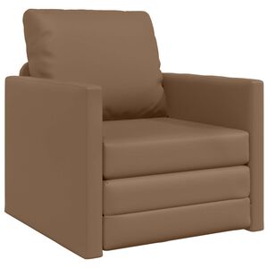 vidaXL Pat canapea Cappuccino 74 x 77 x 81 cm Piele artificiala