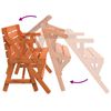 vidaXL Masă de picnic cu bănci, lemn masiv brad, convertibilă 2 în 1