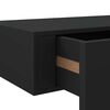 vidaXL Dulap de perete cu sertare, 2 buc., negru, 40x23,5x10 cm, MDF
