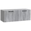 vidaXL Oglindă TV montată pe perete Sonoma gri 78,5 x 31 x 30 cm