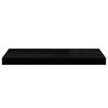 vidaXL Rafturi de perete 2 buc. negru extralucios, 60x23,5x3,8 cm, MDF