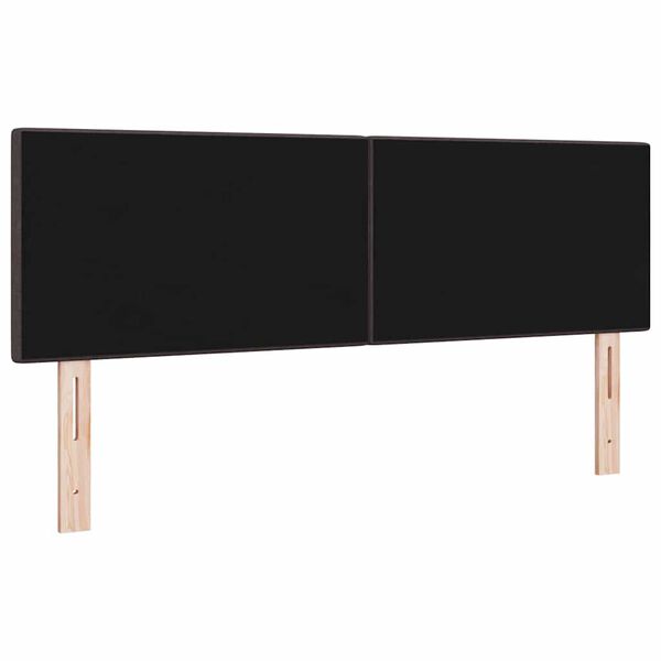 vidaXL Tăblie cap cu headboard Maro &icirc;nchis 160 cm Piele artificială