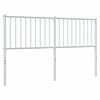 vidaXL Tăblie de pat de schimb metalică, alb, 160 cm