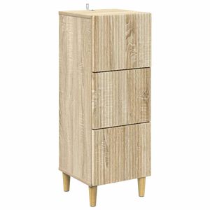 vidaXL Dulap cu sertare Stejar Sonoma 33 x 34,5 x 90 cm Lemn prelucrat