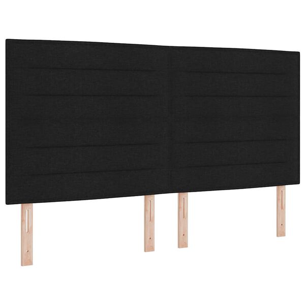 vidaXL Pat cu saltea cu arcuri Gri &icirc;nchis 90x190 cm Negru 180 x 200 cm