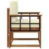 vidaXL Set de canapele de exterior Lemn de acacia solid și poliester