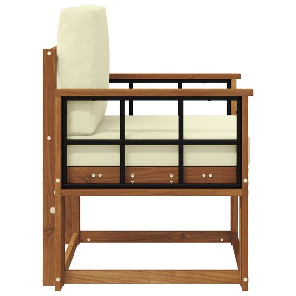 vidaXL Set de canapele de exterior Lemn de acacia solid și poliester