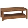 vidaXL Masă de cafea natural 100 x 50 x 40 cm Lemn solid de tec