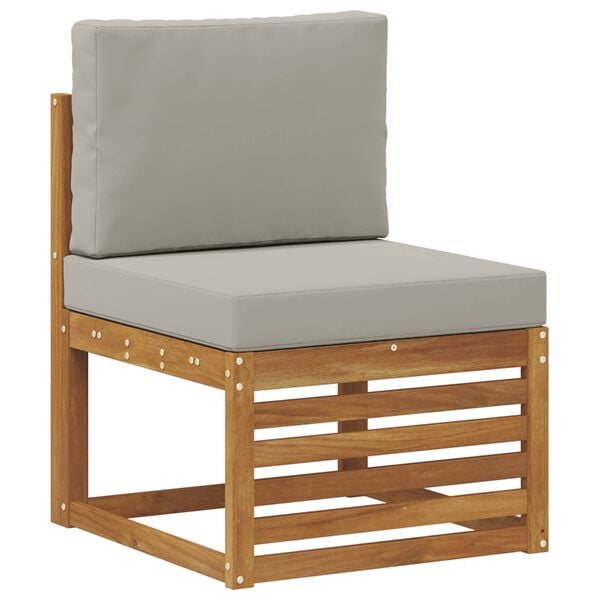 vidaXL Seturi de canapele cu pernă 9 pcs Gri natural și deschis