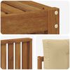 vidaXL Seturi de canapele 6 pcs Natural și Bej Lemn Solid de Acacia