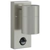 vidaXL Lumină de perete pentru exterior Argintiu 6,5 x 10,5 x 16 cm