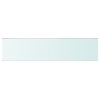 vidaXL Rafturi, 2 buc., 110 x 25 cm, panouri sticlă transparentă