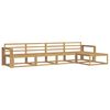 vidaXL Set de canapele de exterior 5 buc. Alb Lemn Solid de Acacia