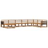 vidaXL Set de canapele de exterior 8 pcs natural Lemn Solid de Acacia