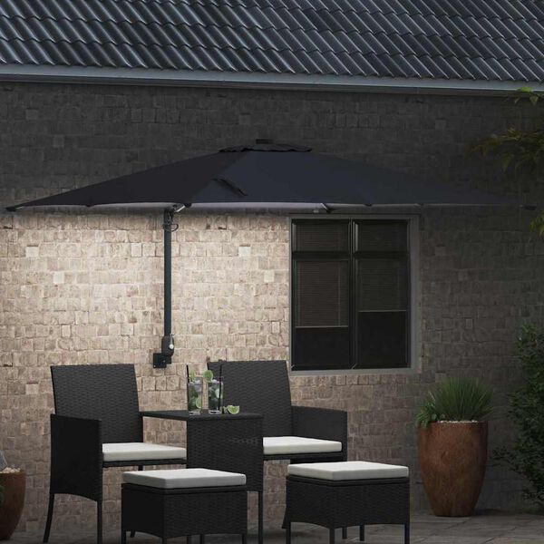 vidaXL Parasol de Grădină Antracit 248,5 x 247,5 x 160 cm