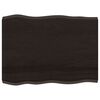 vidaXL Blat masă, 80x60x(2-4) cm, maro, lemn tratat contur organic