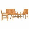 vidaXL Set de lounge pentru grădină 4 pcs Maro Lemn Solid de Acacia
