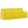 vidaXL Sofă cu 3 locuri Galben Deschis 220 x 81 x 82 cm Țesătură