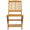vidaXL Set de bistro pliabil, 3 piese, lemn masiv de acacia