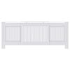 vidaXL Capac pentru radiator 2 pcs Alb 205 x 20,5 x 81,5cm