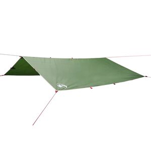 vidaXL Prelată de camping, verde, 360x294 cm, impermeabilă
