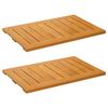 vidaXL Covoraș de baie Maro 60 x 40 cm Lemn Solid de Acacia