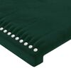 vidaXL Tăblie de pat cu aripioare verde &icirc;nchis 103x23x78/88 cm catifea